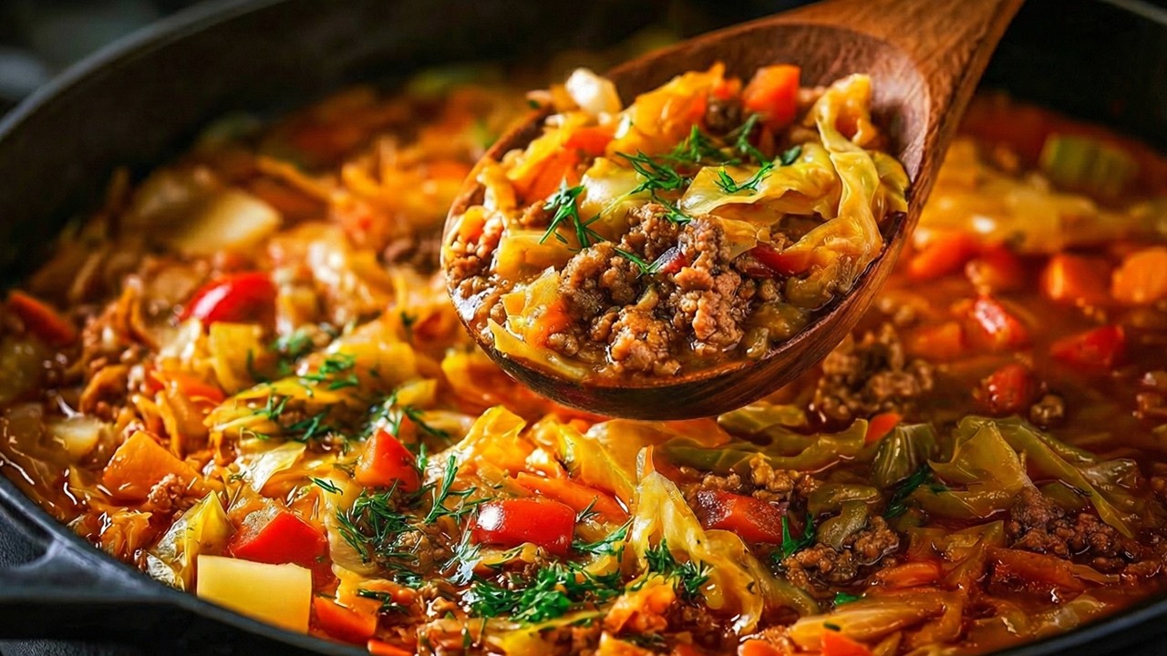 Wenn ich nicht weiß, was ich kochen soll, mache ich diese unglaublich leckere Kohlpfanne!