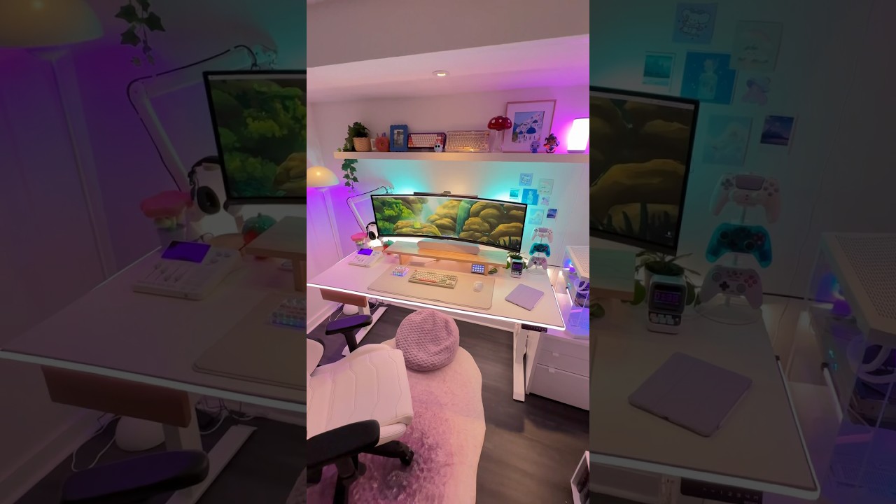 welcome to my cozy gamer girl setup ✨🎮  