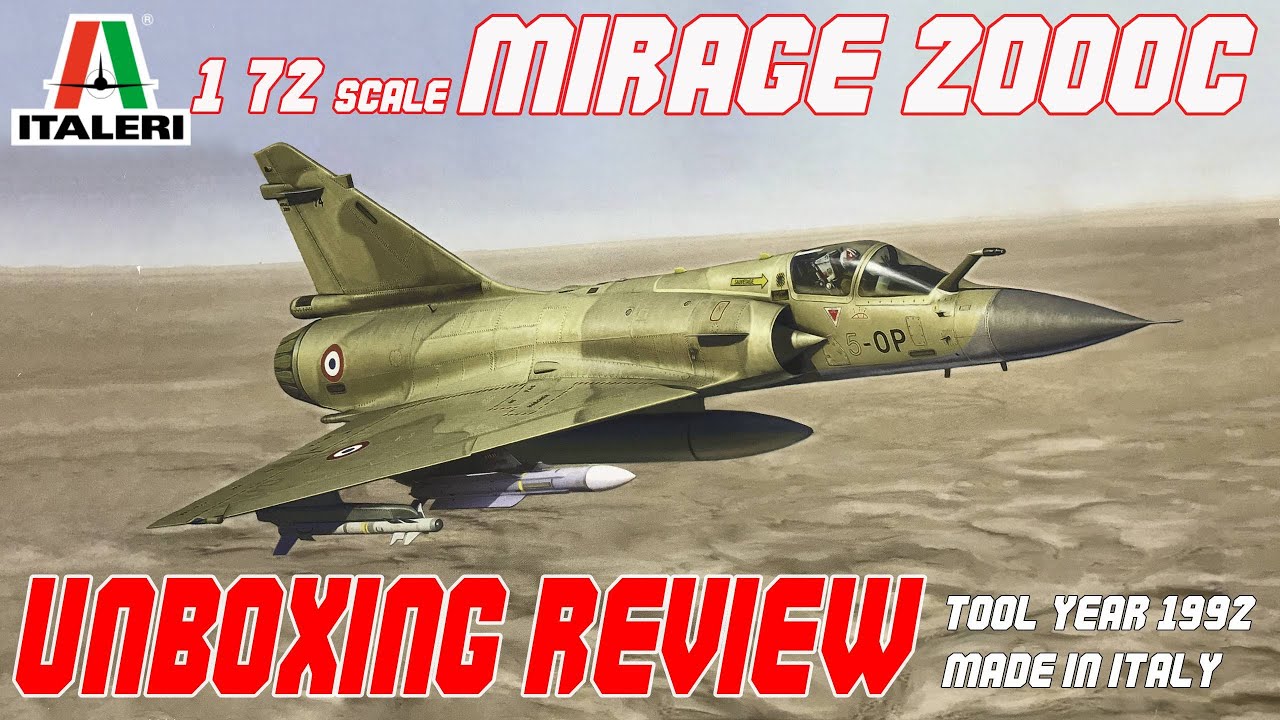 ITALERI 1/72 MIRAGE 2000C UNBOXING REVIEW