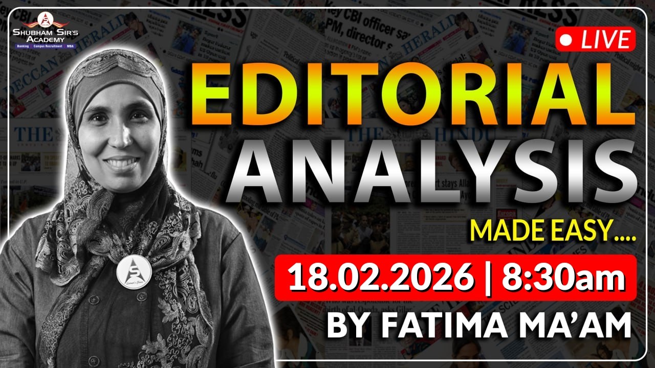 Editorial Analysis for Exams | Vocabulary, Grammar, GST & Reading Skills | Fatima Ma'am | 18.02.2026