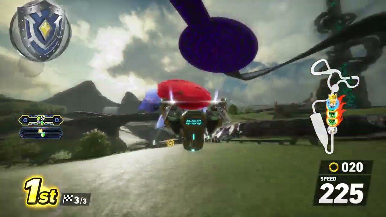 Sonic Racing CrossWorlds - Nine gameplay in Kronos Island
