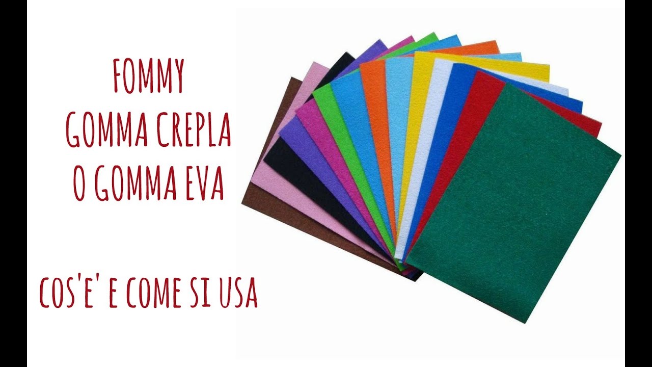 Cos'è e come si usa il Fommy, o Gomma Crepla o Gomma Eva! (Recensione e prova) Arte per Te