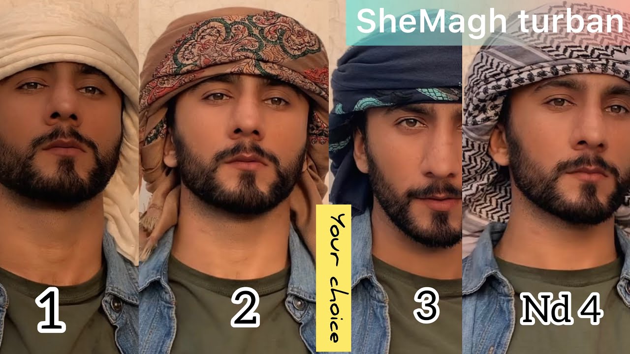 How To Tie 4 Types SheMagh Turban || SheMagh Style tutorials || Majid shah