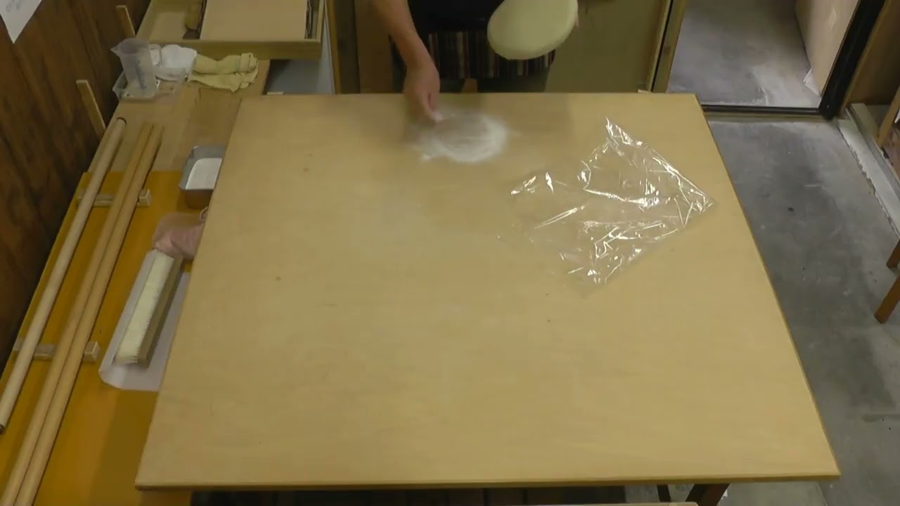 ゆきやんの福井名人大会用そば粉（雪室そば粉）の試し打ち(163)
