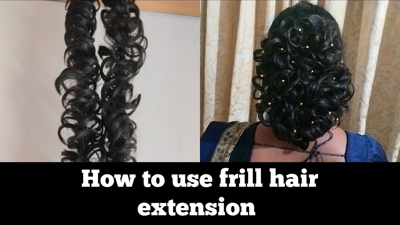 How To Use Frill Hair Extension | Messy Braids & Bun Hairstyles With Hair Frill Hair Extension