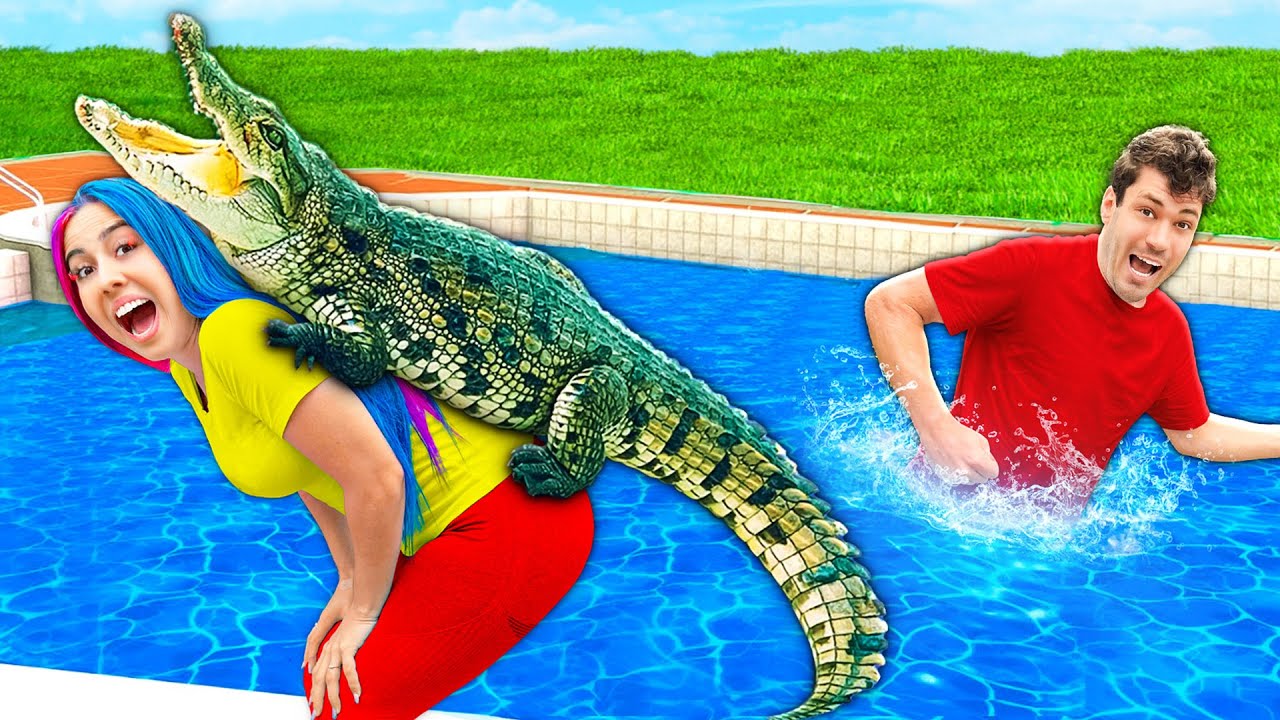 DUDU e CAROL e as PISCINAS 4