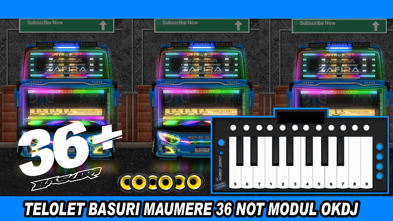 Telolet Basuri Maumere Modul Okdj 36 Not || Pianika Basuri