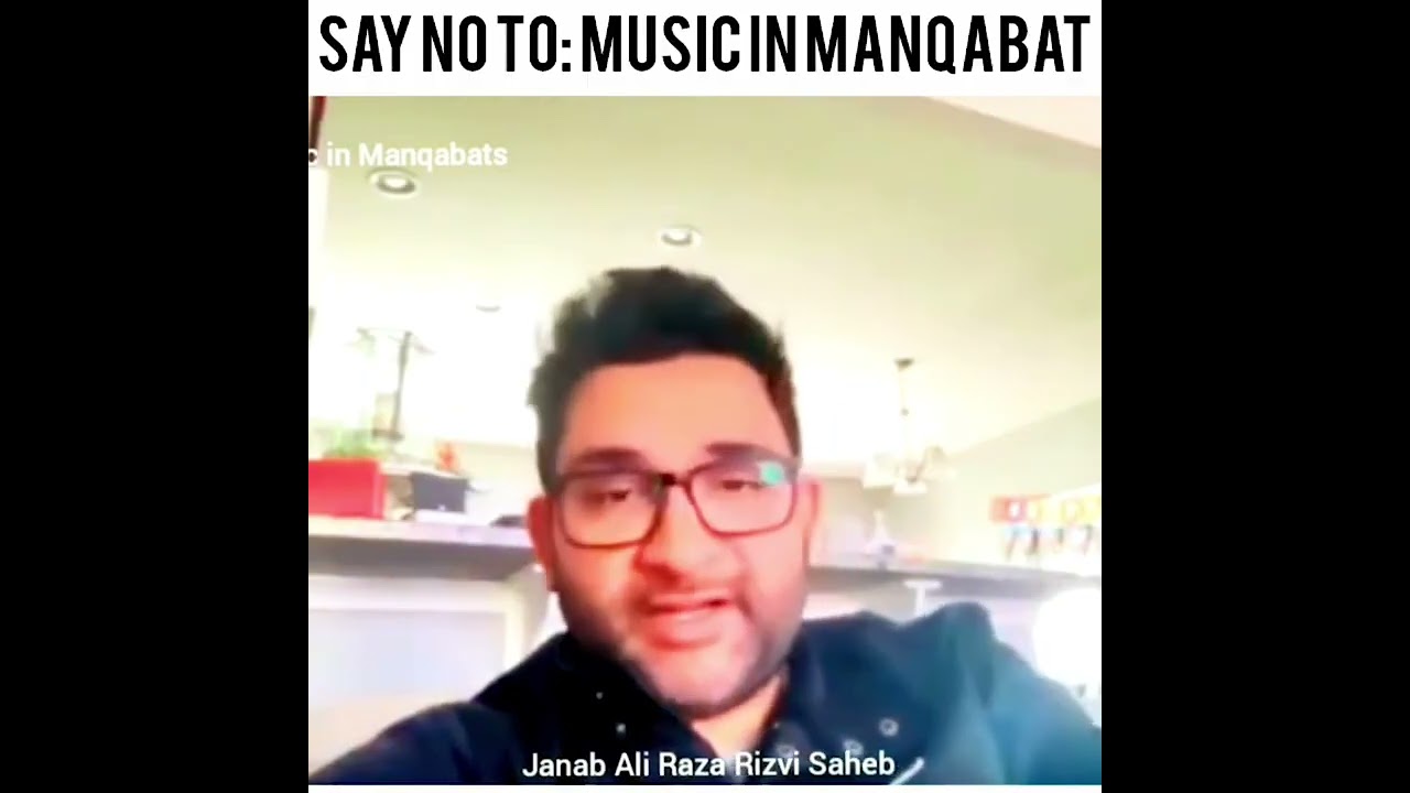Say no to Music | Brother Ali Raza Rizvi