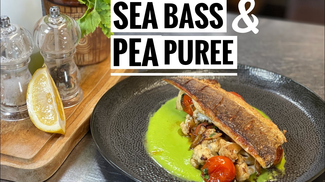 How to cook Sea bass| Sea bass with pea purée| Cook With Jahid