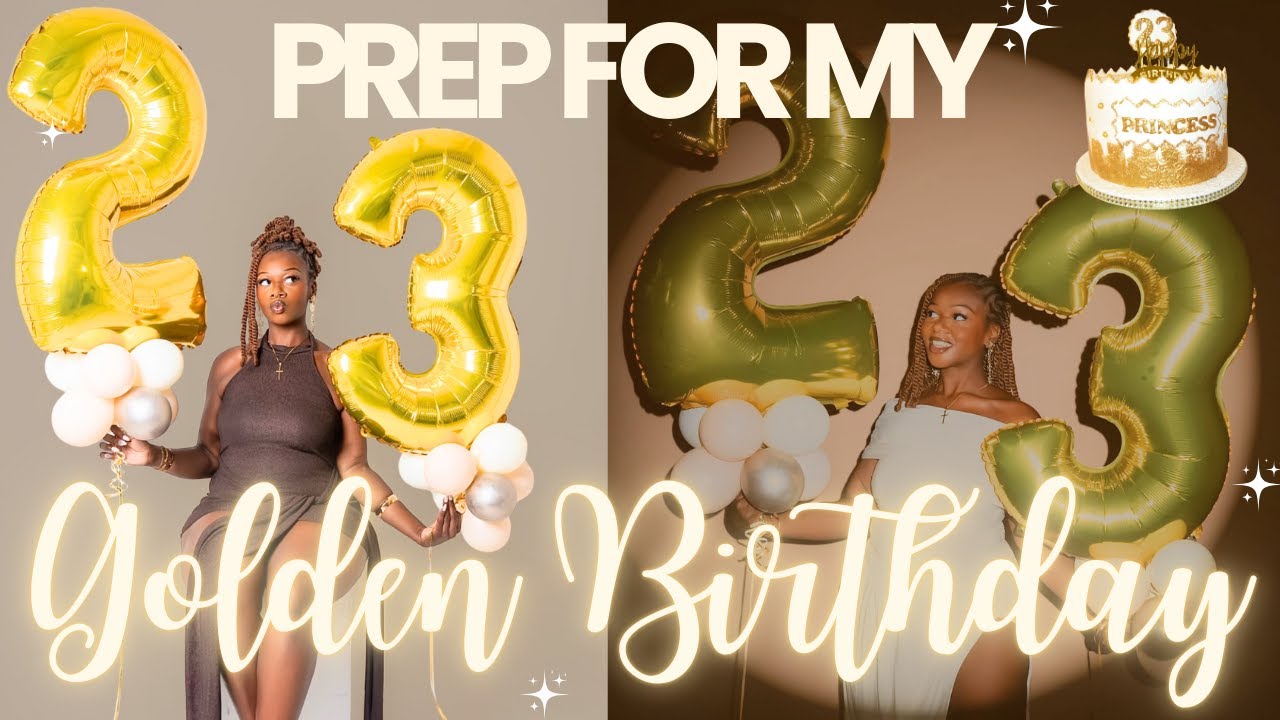 23 on the 23rd!!! ✨ my golden birthday prep + photoshoot vlog 🥂💛