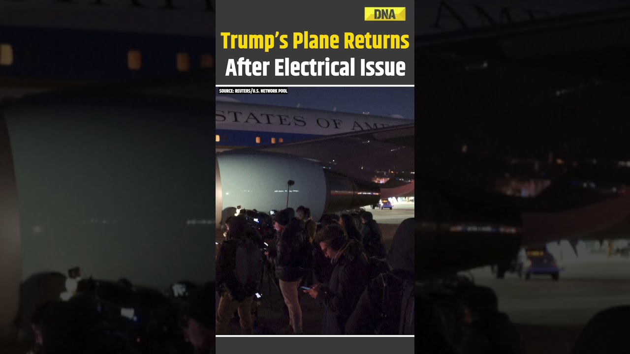 US News: Trump’s Plane Returns To Base After “Minor Electrical Issue” En Route To Davos | Trump News