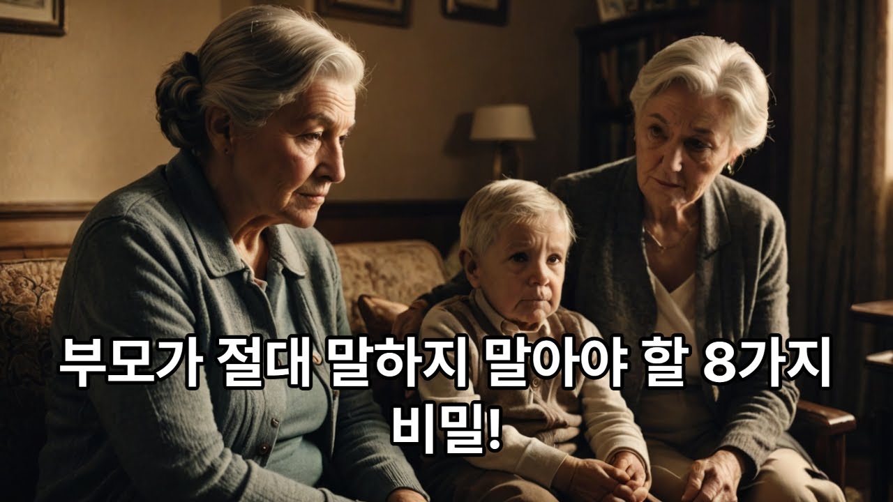 자녀에게 말하면 안되는 비밀 8가지!