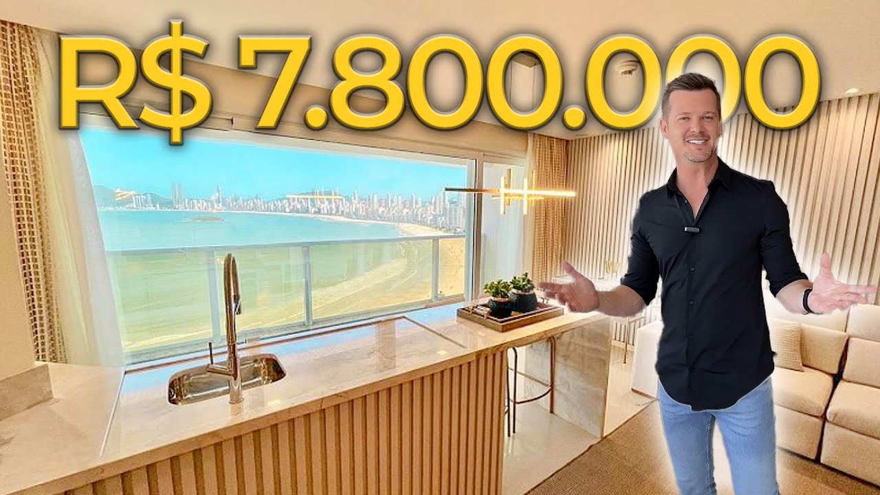 Lindo apartamento decorado com linda vista para o mar de Balneário Camboriú, Ed Infinity Coast