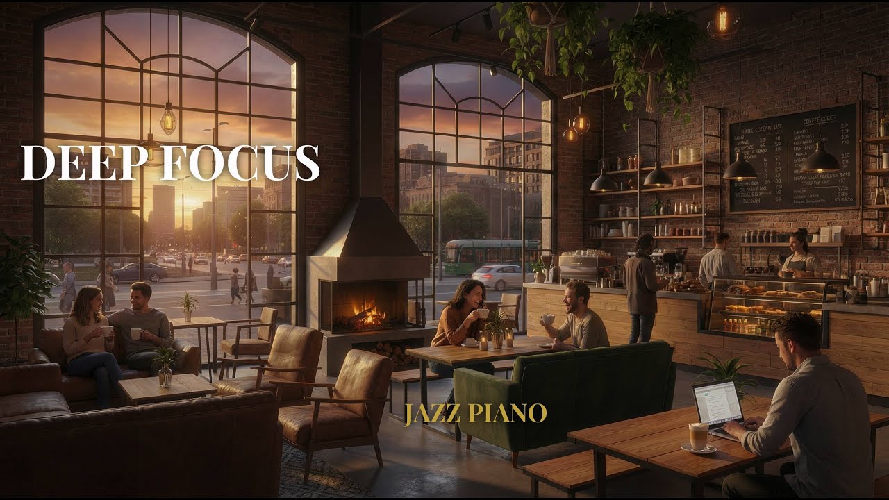 Relaxing Jazz for Focus & Chill ☕ Smooth Golden Hour Lounge | 4K • 2026