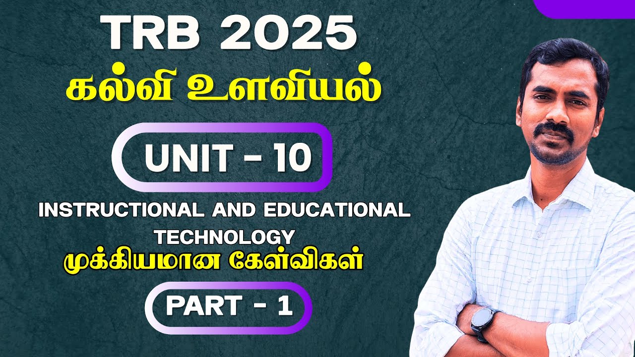 Unit 10 | Part 1 | TRB Education Psychology MCQs [2025] | FREE PDF