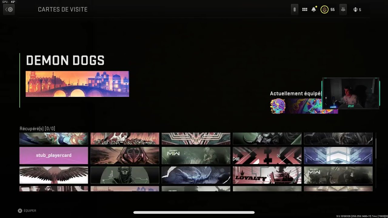 GLITCH AVOIR TOUT LES CARTE DE VISITE ET EMBLEME MW2 WARZONE 2 !!