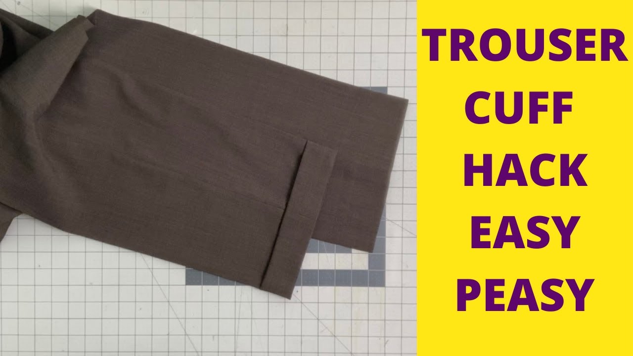 Trouser cuff hack Easy Peasy Angela Woolsey