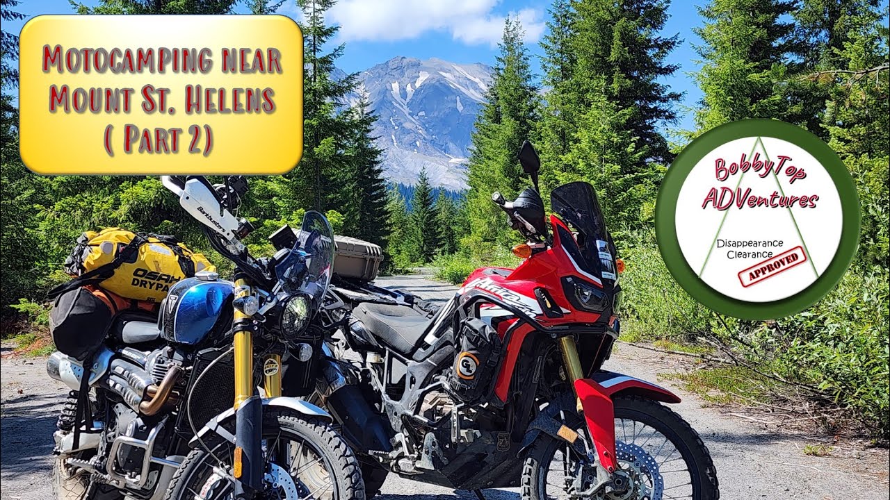Motocamping in SW Gifford Pinchot NF Part 2 | Honda Africa Twin & Triumph Scrambler