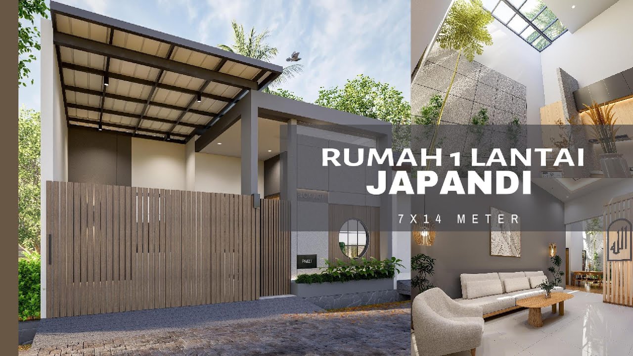 RUMAH JAPANDI LOW PROFILE 7X14 METER - COZY MAKSIMAL