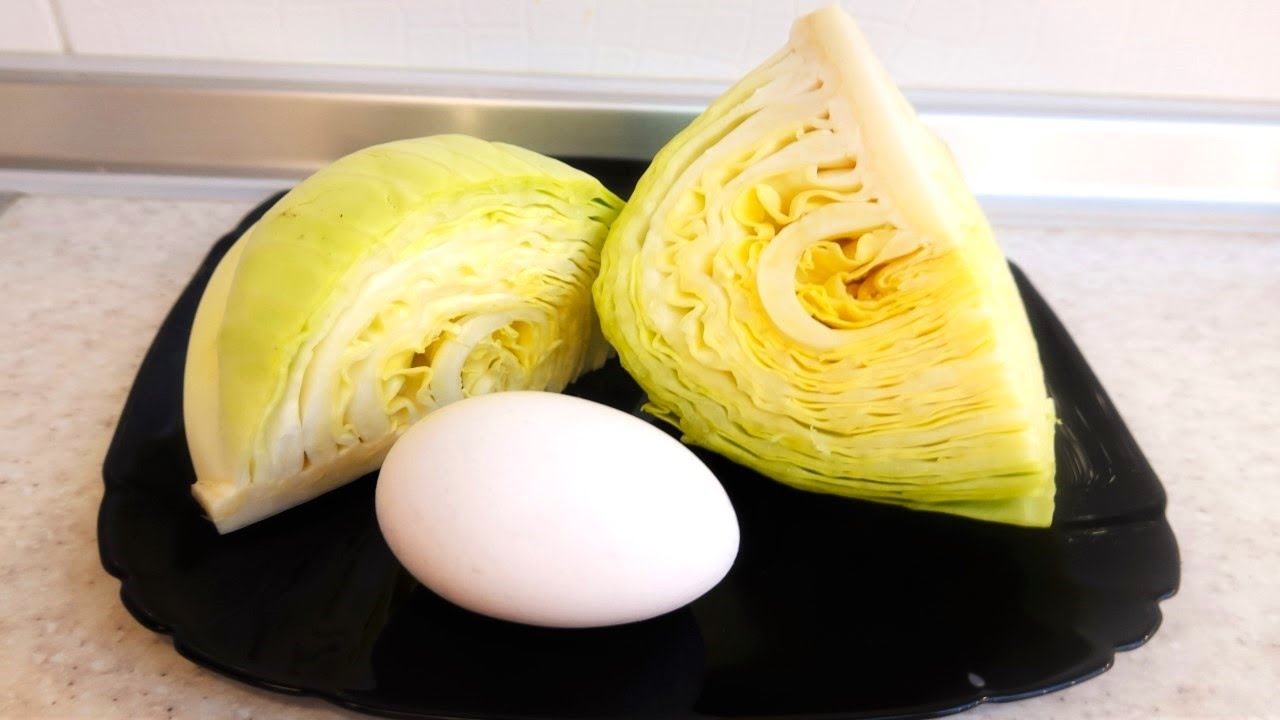 Only 2 Ingredients ! Juicy & Tender White Cabbage ! Cabbage Egg Recipe Easyvideo