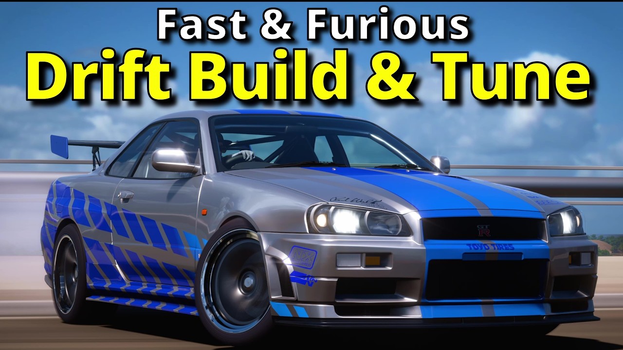 Forza Horizon 5 — Форсаж Nissan Skyline R34 GTR DRIFT: сборка и настройка