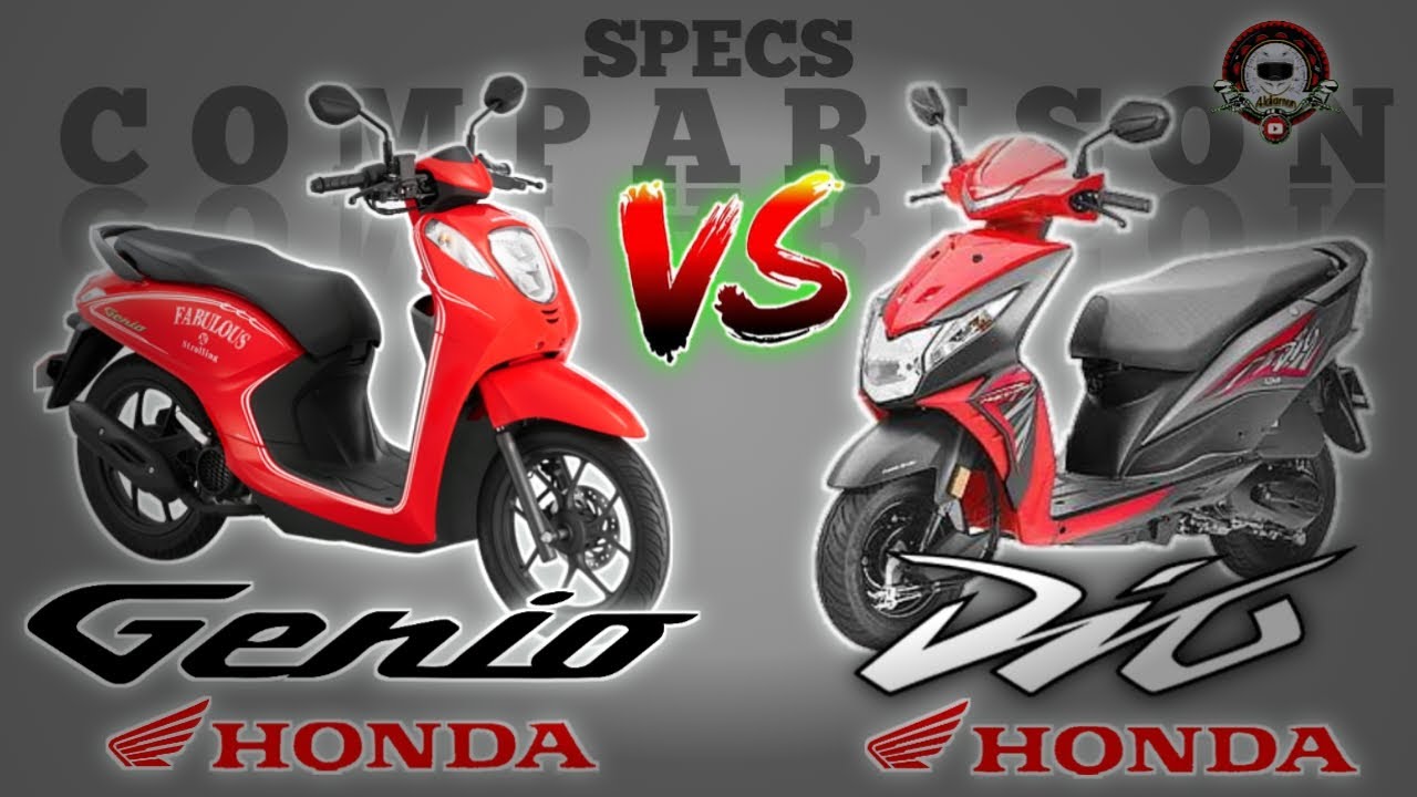 HONDA GENIO 110 vs HONDA DIO 110 SPECS COMPARISON