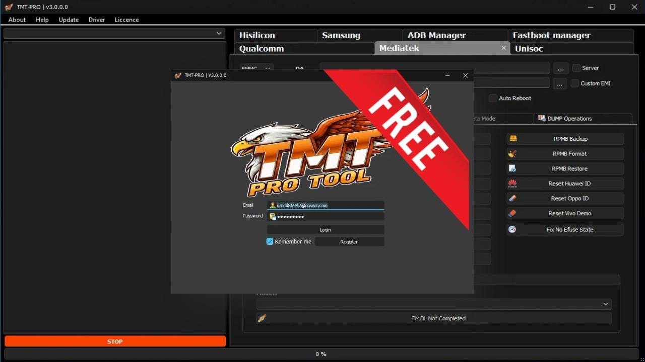 TMT PRO TOOL V3.0.0.0 Free Registration Account 30 Days - All Users
