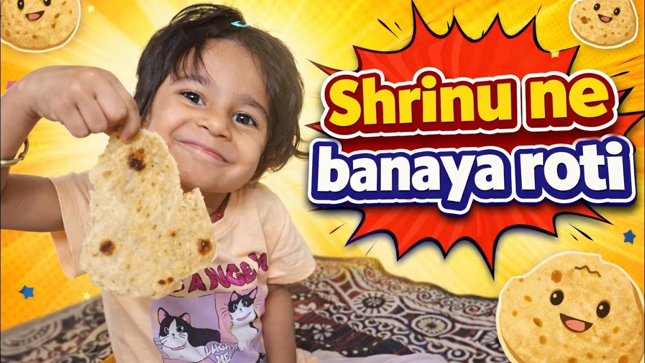 Shrinu ne banayi roti| Baby vlog| Daily vlog| Baby routine
