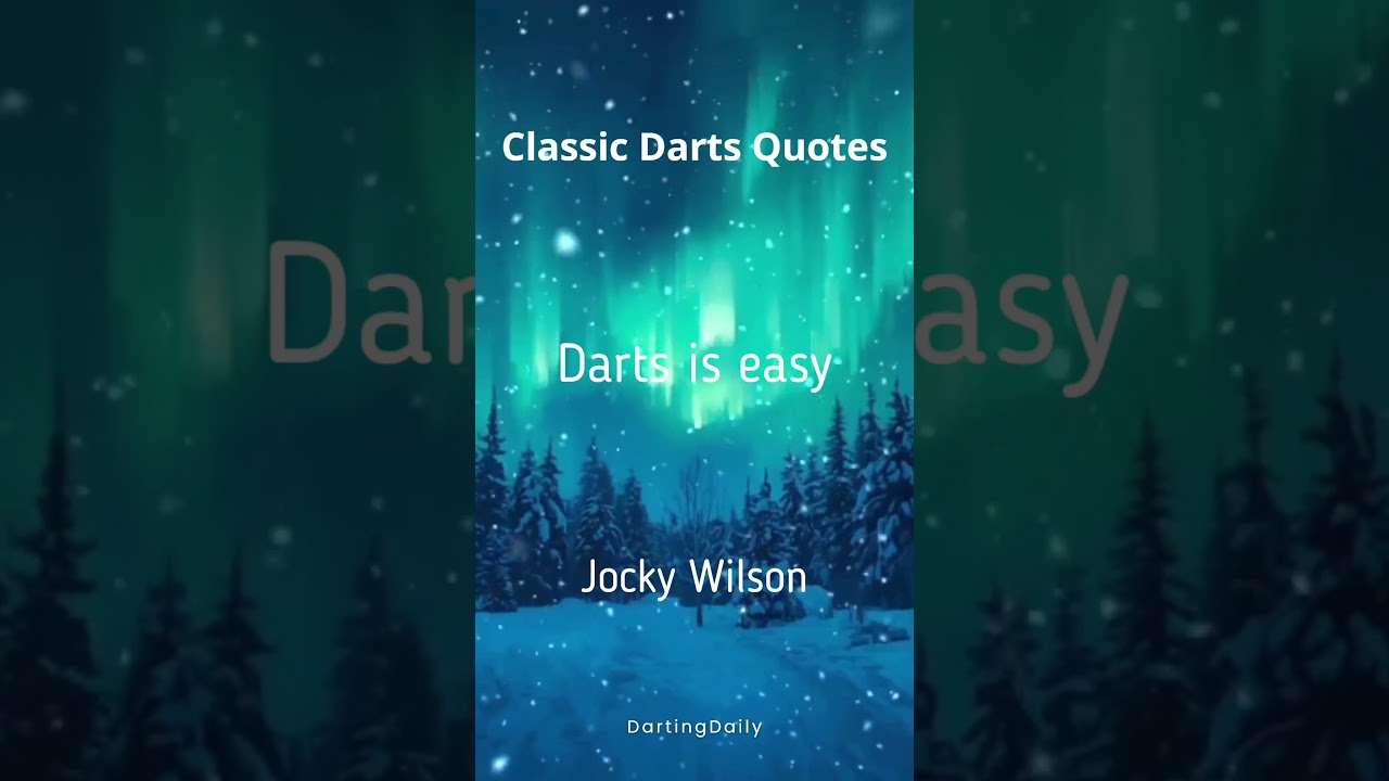 Jocky Wilson’s HARD Truth About Darts