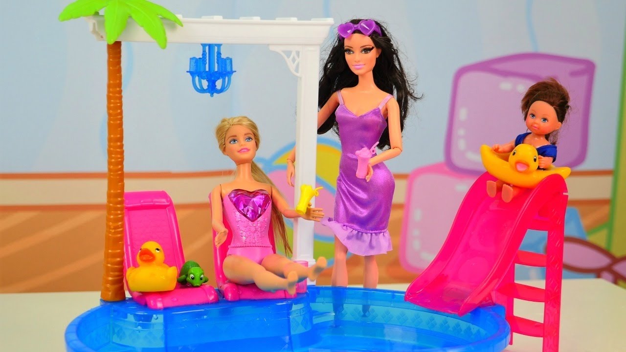 Spielspaß mit Barbie  - Juhu, wir gehen schwimmen