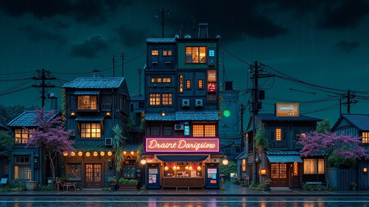 LoFi музыка дождя и расслабления для фокусировки и работы