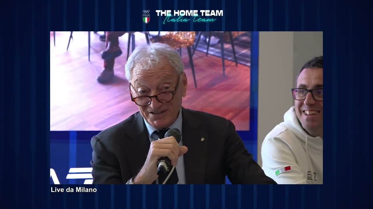 conferenza stampa finale del Presidente del Coni Buonfiglio presso Casa Italia Milano