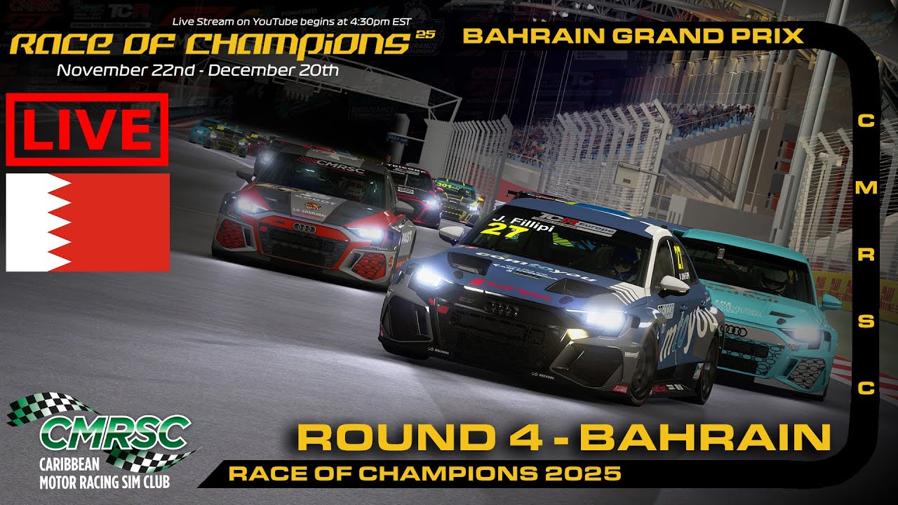 Live l Round 4 l Bahrain Grand Prix l CMRSC Race of Champions 2025