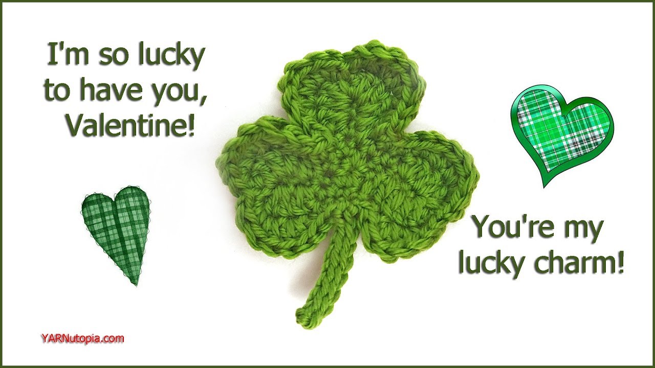 Мастер-класс по вязанию крючком: аппликация в виде клевера своими руками от YARNutopia