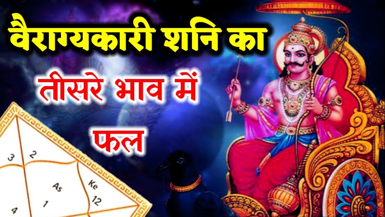शनि का तीसरे भाव मे फल। तृतीय भाव मे शनि का फल। Saturn In Third House।