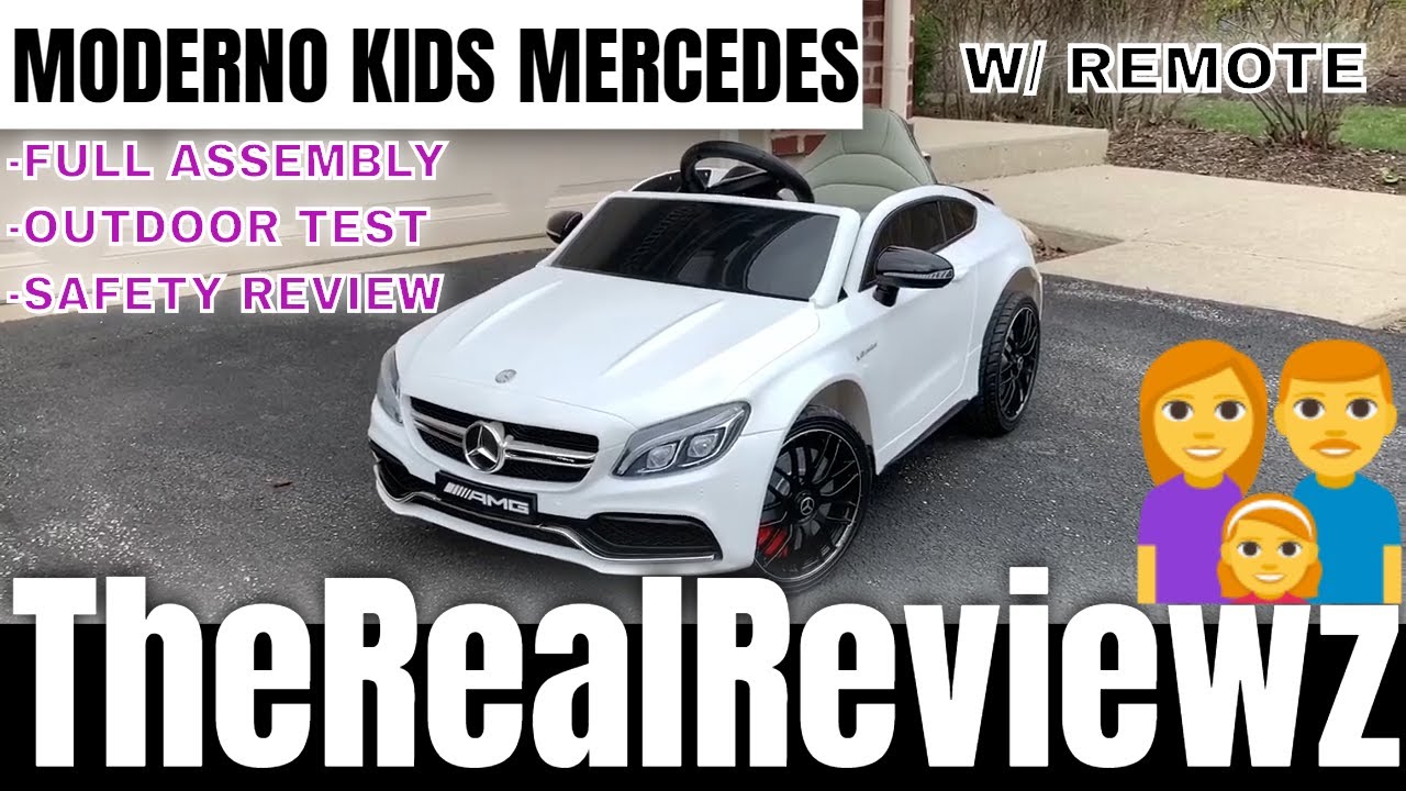 Moderno Kids Mercedes C63S 12V Power Children Ride-On Car