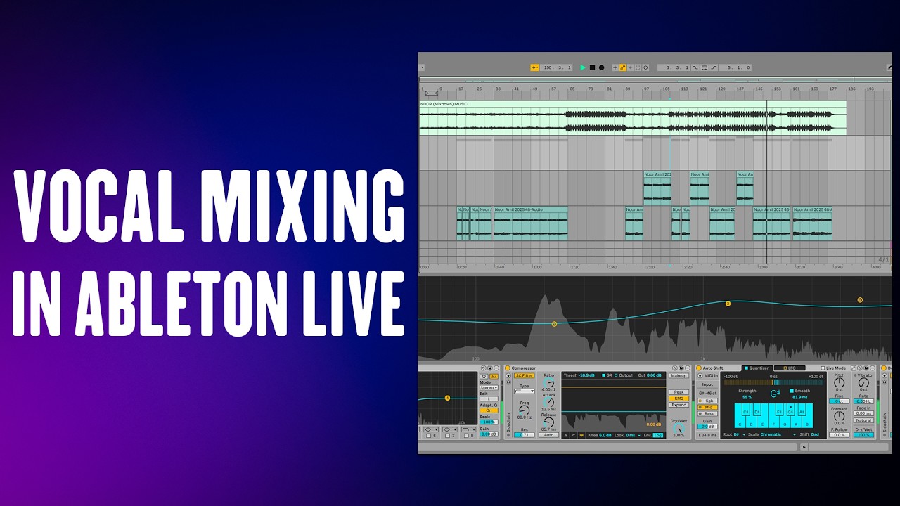 How to Mix Vocal using Ableton Live Stock Plugins | Explained in Hindi