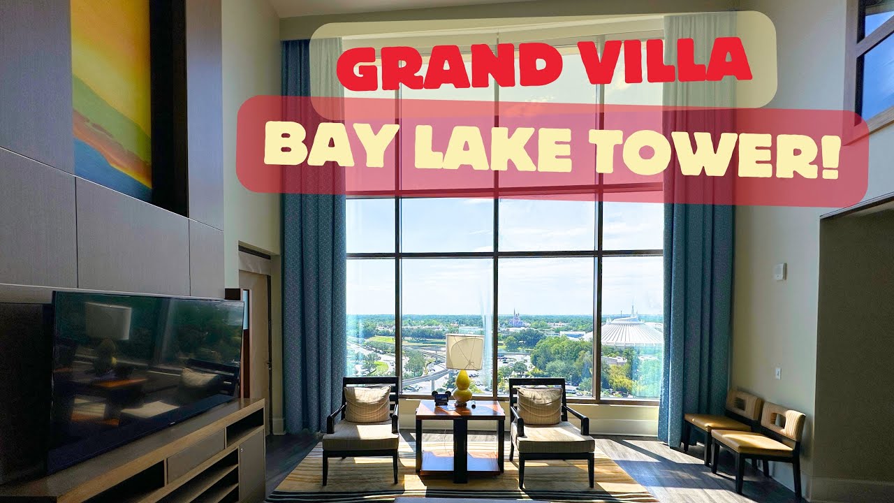 Обзор номера в тематическом парке Disney's Bay Lake Tower с тремя спальнями Grand Villa | Disney ...