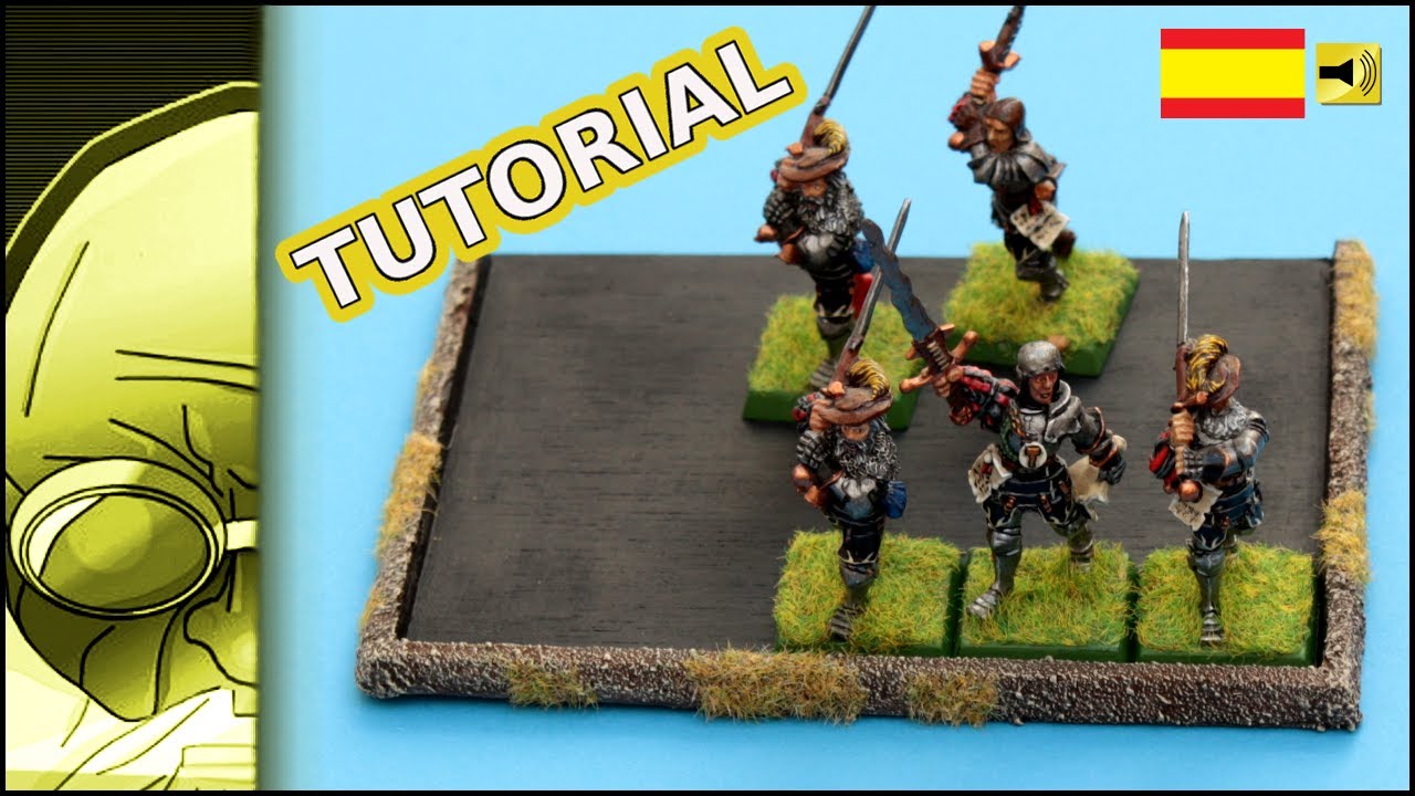 Tutorial hacer bandejas peanas de movimiento para warhammer y wargames