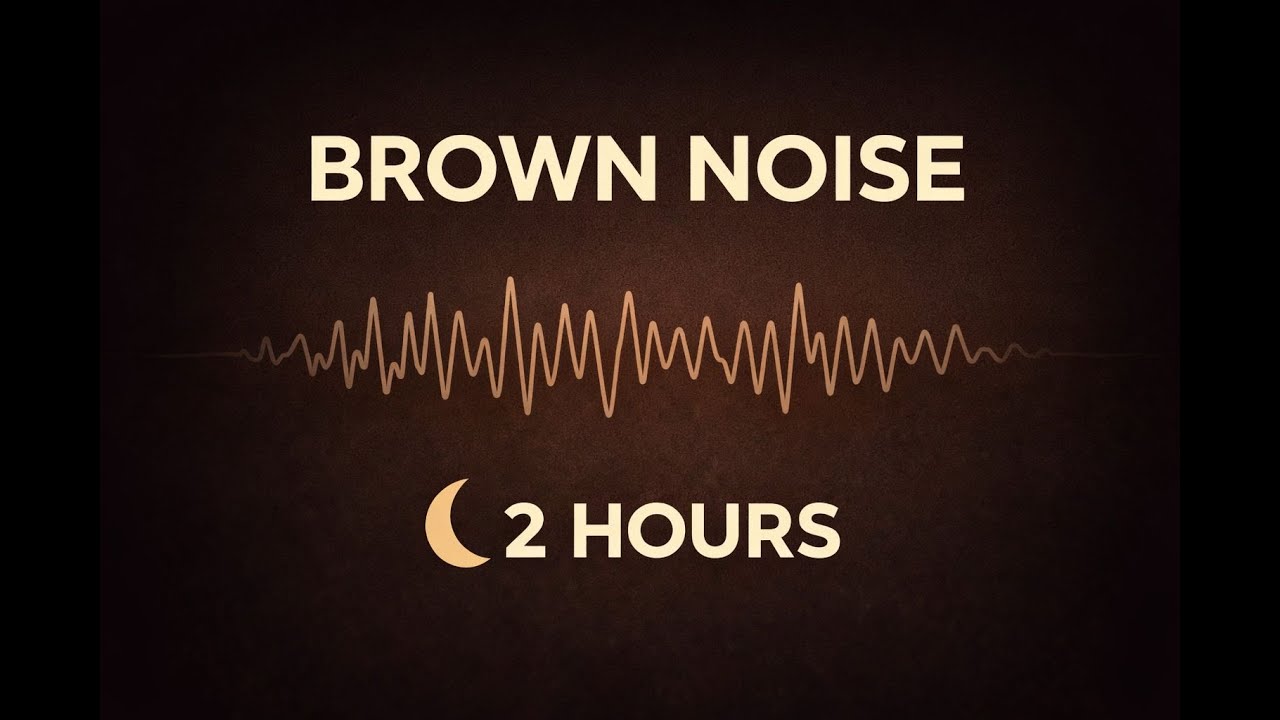Brown Noise for Deep Sleep | Black Screen | 2 Hours