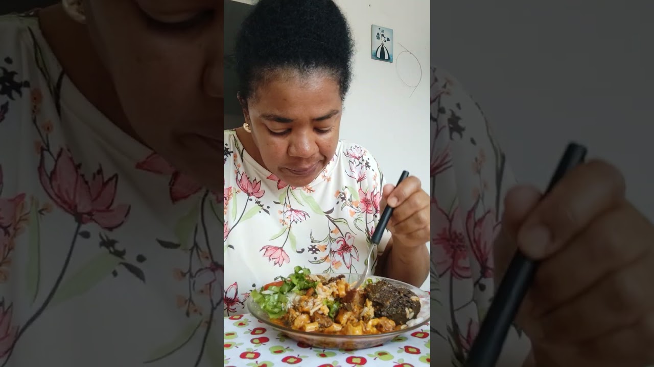 #mukbang #almoço #comida #olha meu #almoço de hoje com # miúdo de boi 🐂🐂😋😋🌶️🌶️🌶️
