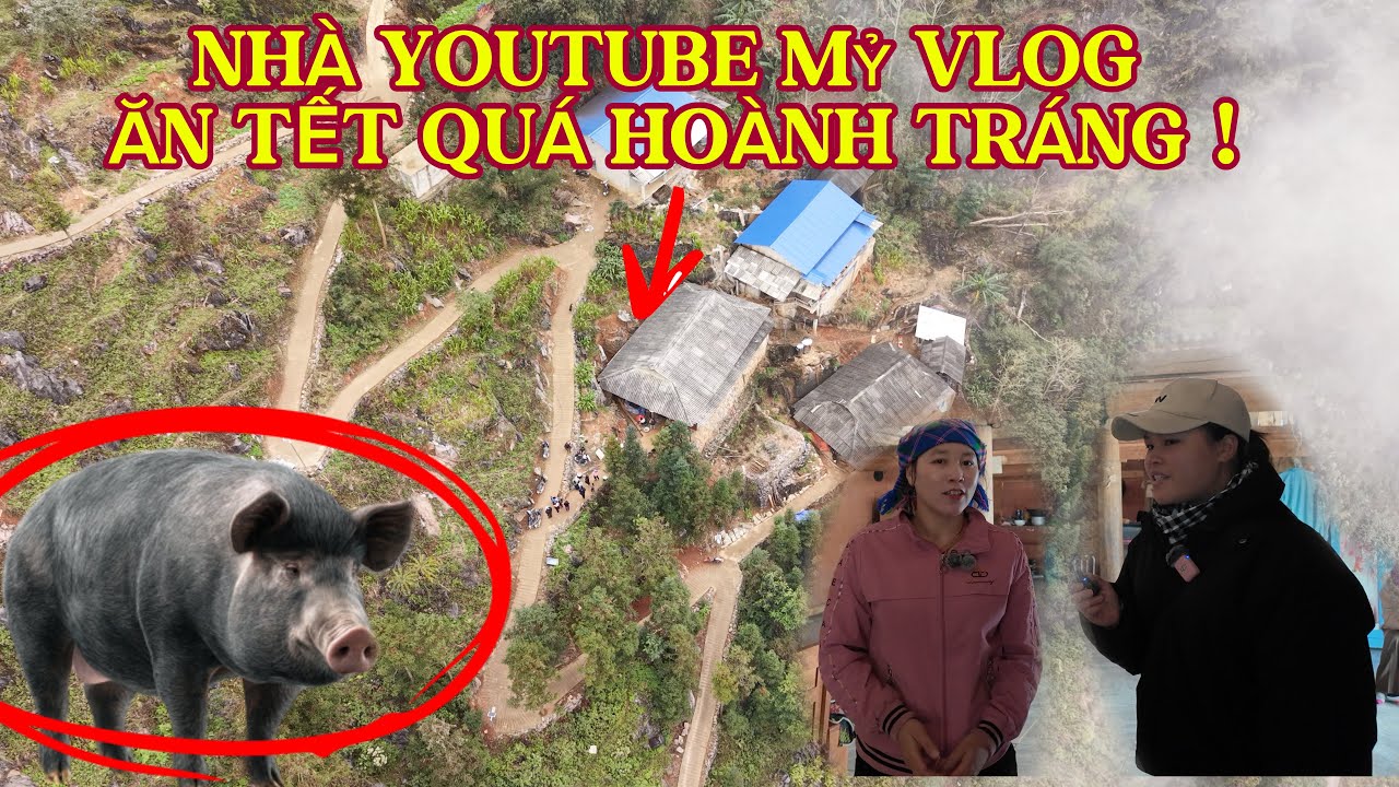 Cháu Đào Ăn Tết Ké Nhà YouTube Mỷ Vlog “ Tết Quá To Và Hoành Tráng”