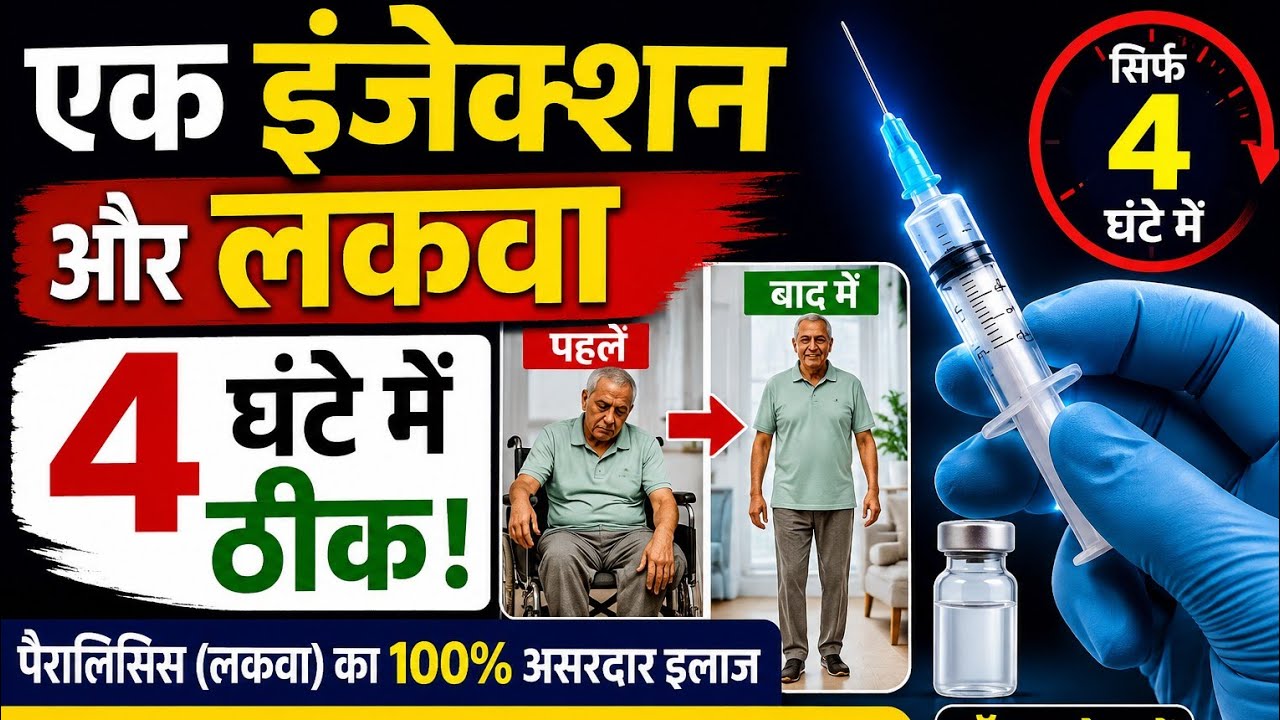 लकवा होने पर कौन-कौन से इंजेक्शन लगाए जाते हैं? पूरी जानकारी | Paralysis Treatment, Lakwa Ka Ilaj