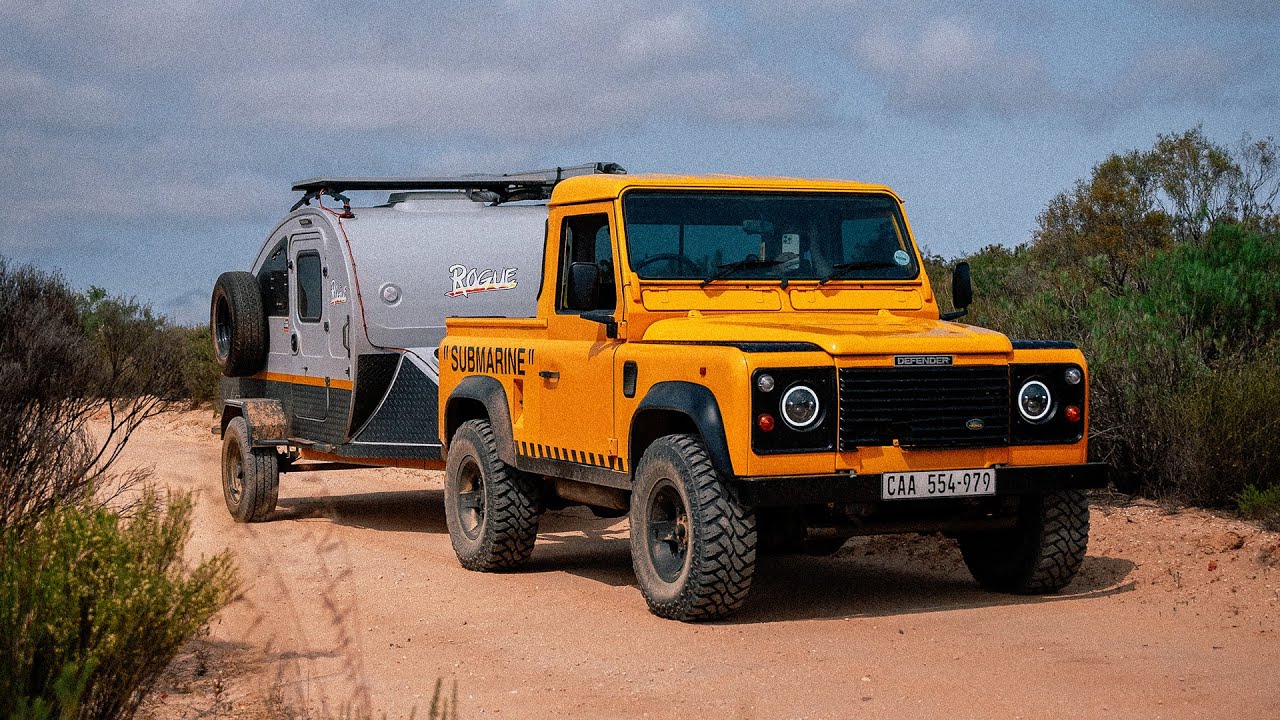 Camping with a Defender 90 and Teardrop trailer