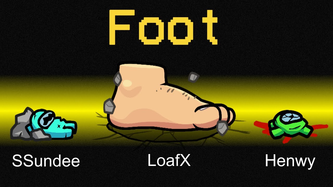 NEW FOOT ROLE in AMONG US (Crush Crewmates)