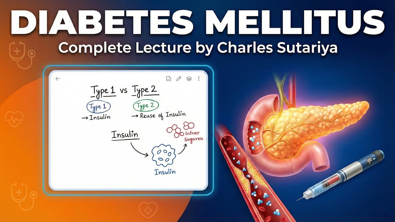 Diabetes￼ Mellitus | Endocrinology | Pathophysiology | Decoders | Charles Sutariya 