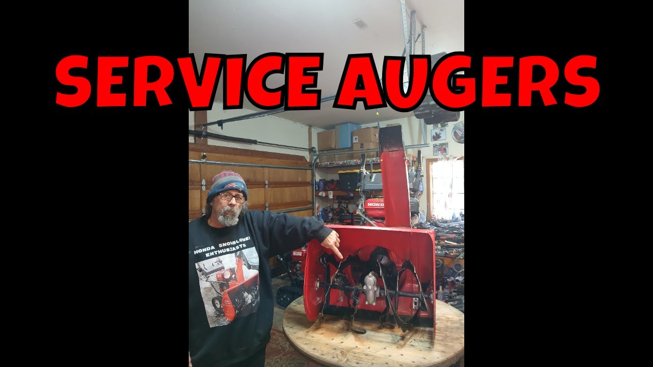 HOW TO  SERVICE Honda Snowblower Augers.