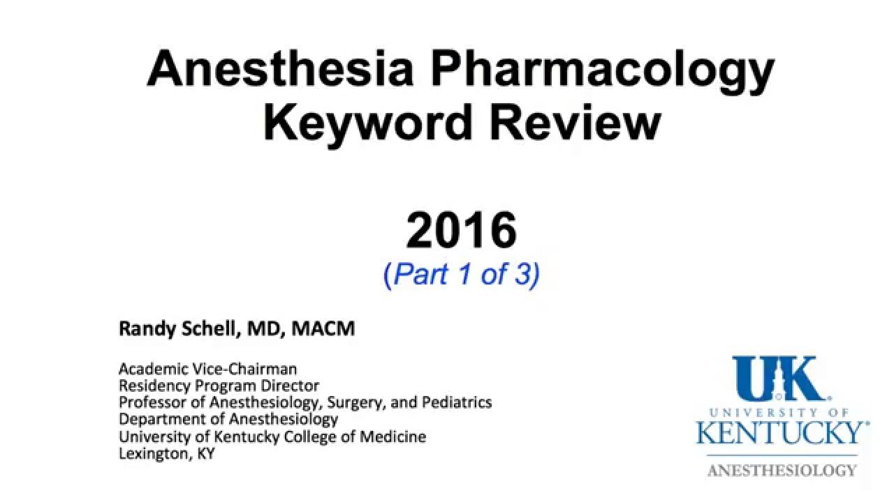 20160104 Pharmacology Keywords Review Part 1