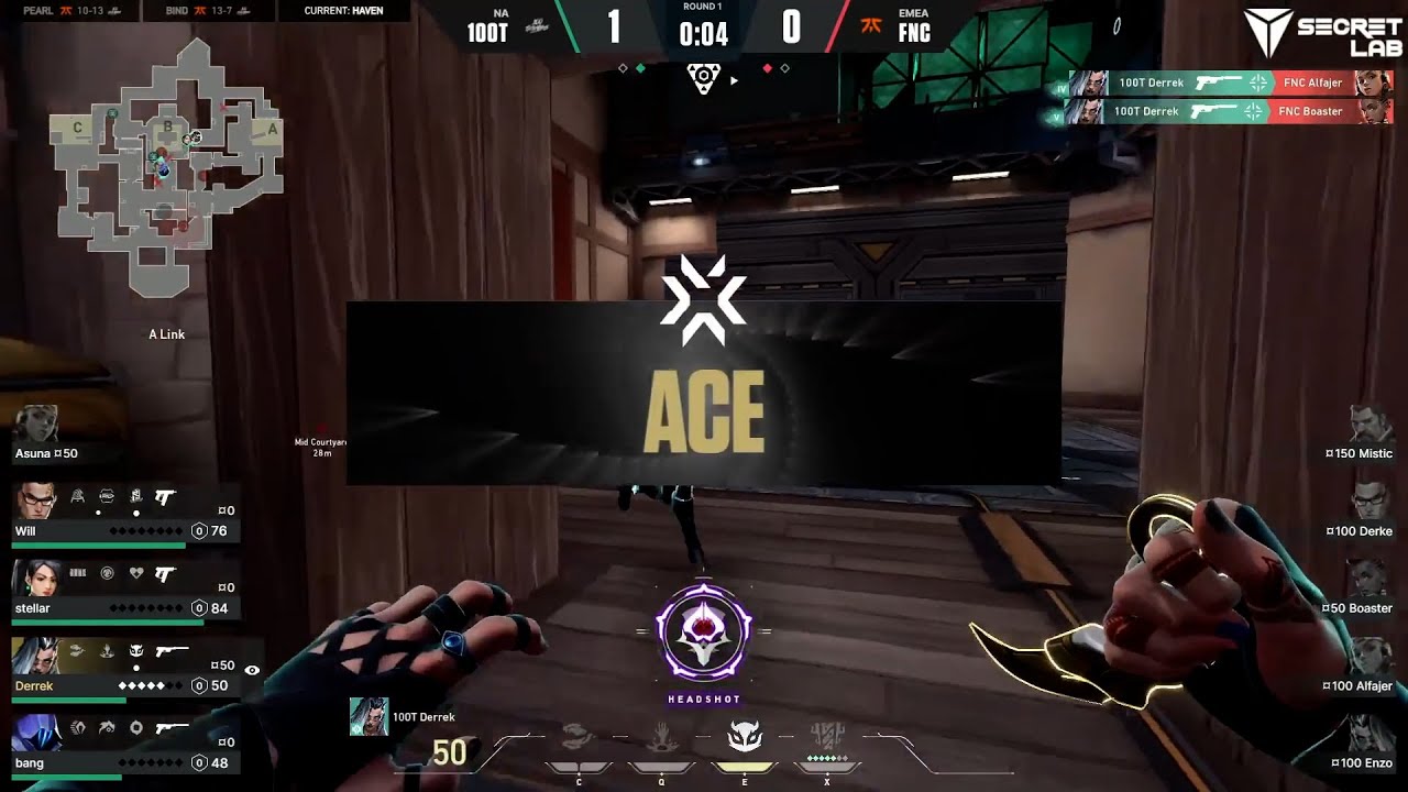 100T Derrek ACE vs Fnatic - Champions Istanbul 2022