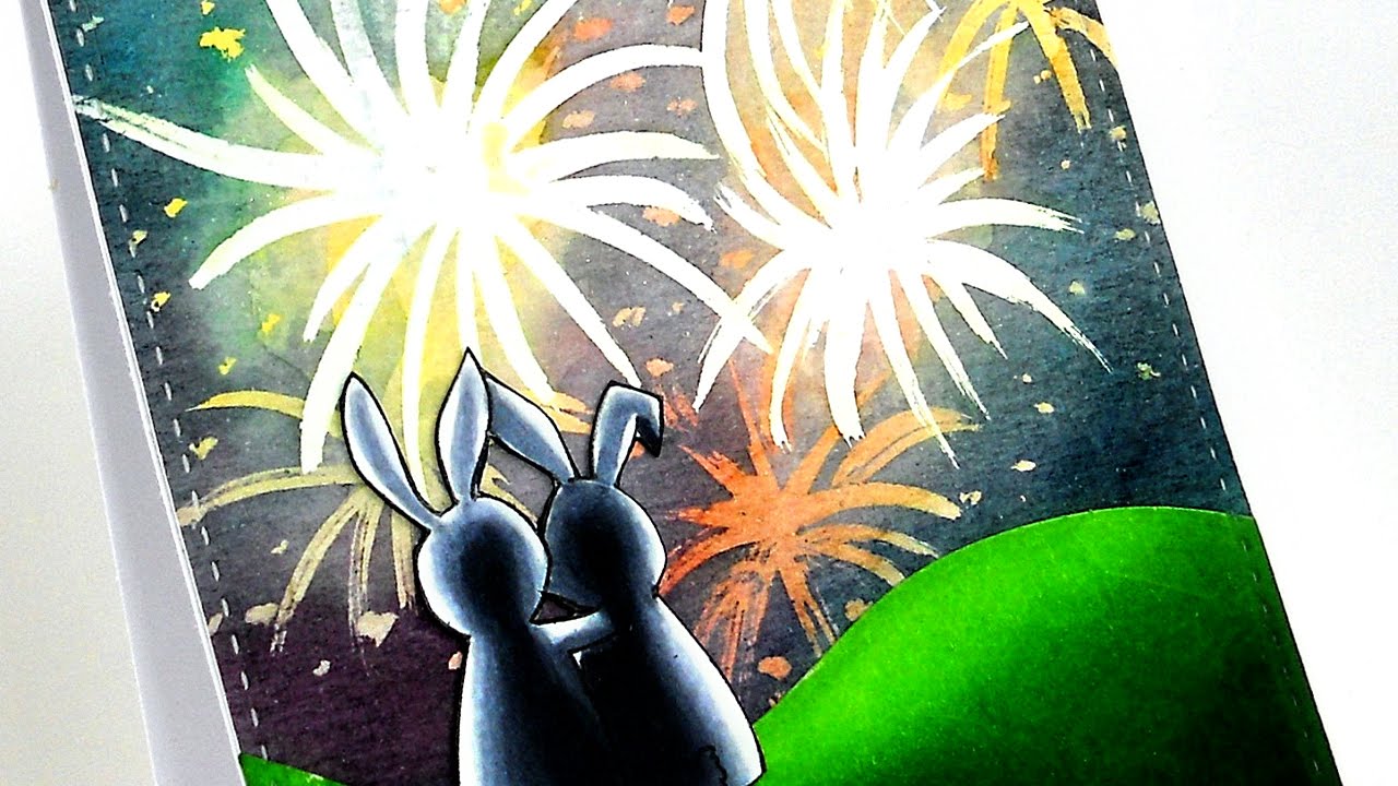 How to Create a Fireworks and Backlighting Card with Kelly Latevola